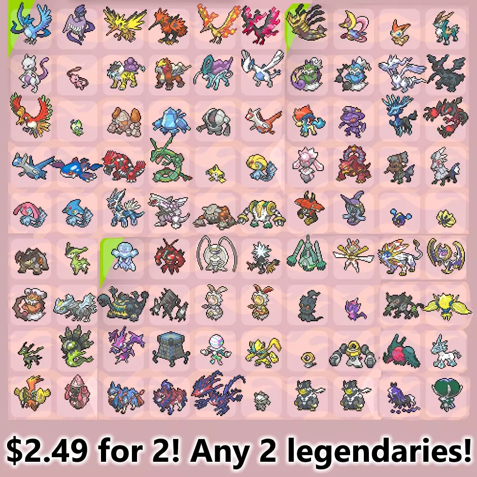 Pokemon Legendary, Mythical and Ultra Beasts Lot for Sale in