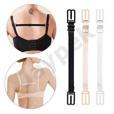 3pc Bra Strap Holder Nonslip Elastic Adjustable Band Strap Back Clip Women