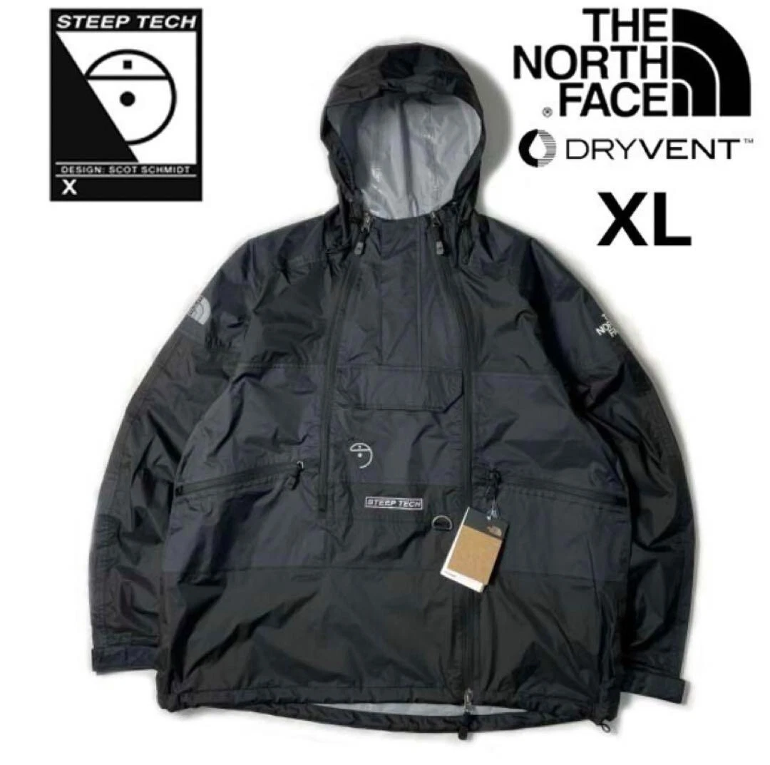The North Face Steep Tech Light Rain Jacket Waterproof Ski Black