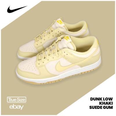 Nike Dunk Low Khaki Suede Gum 44