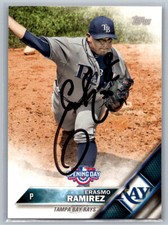 Erasmo Ramirez 2016 Topps Opening Day Auto Signed #OD-49 Tampa Bay Rays