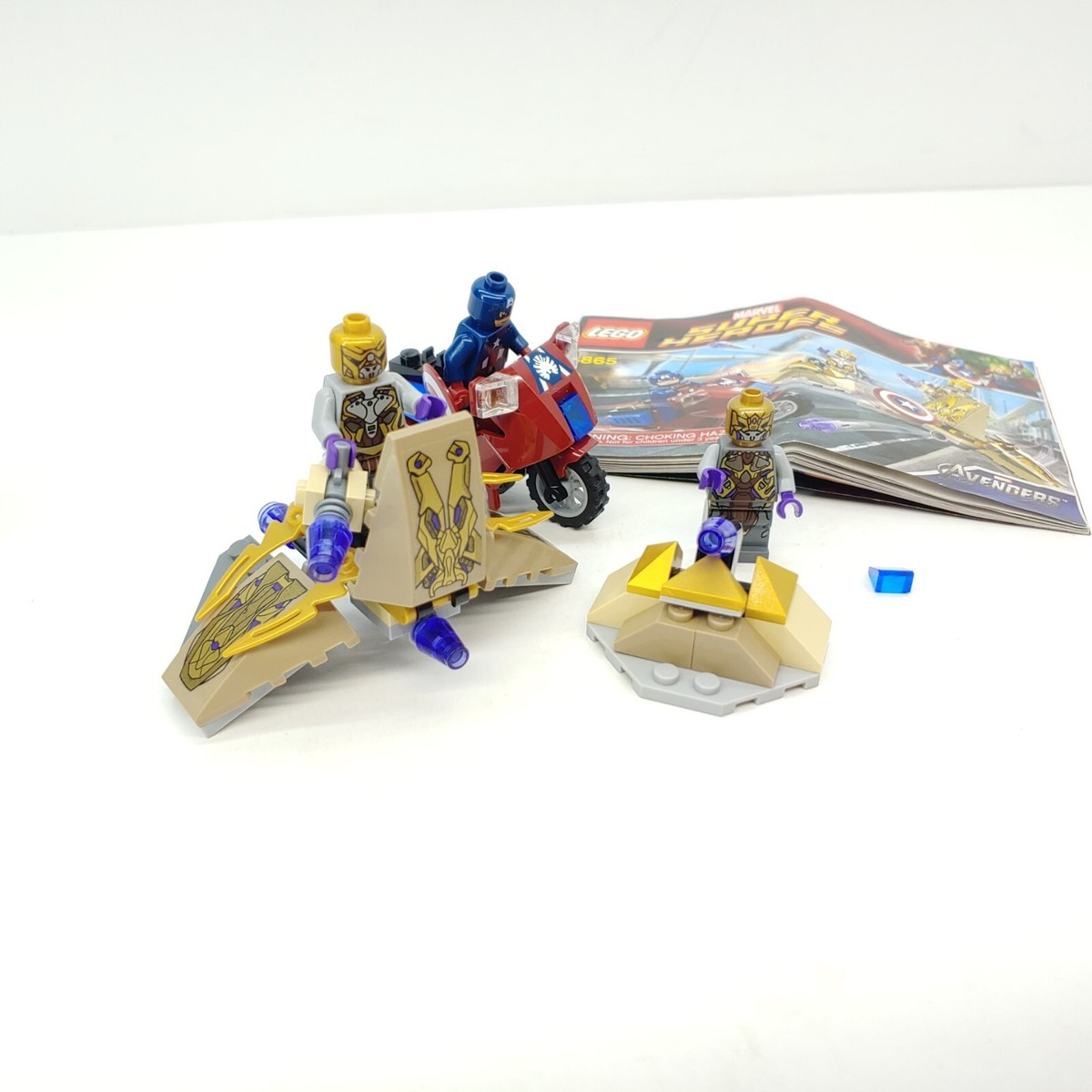 Lego 6865 Captain America's Avenging Cycle -100% Complete w