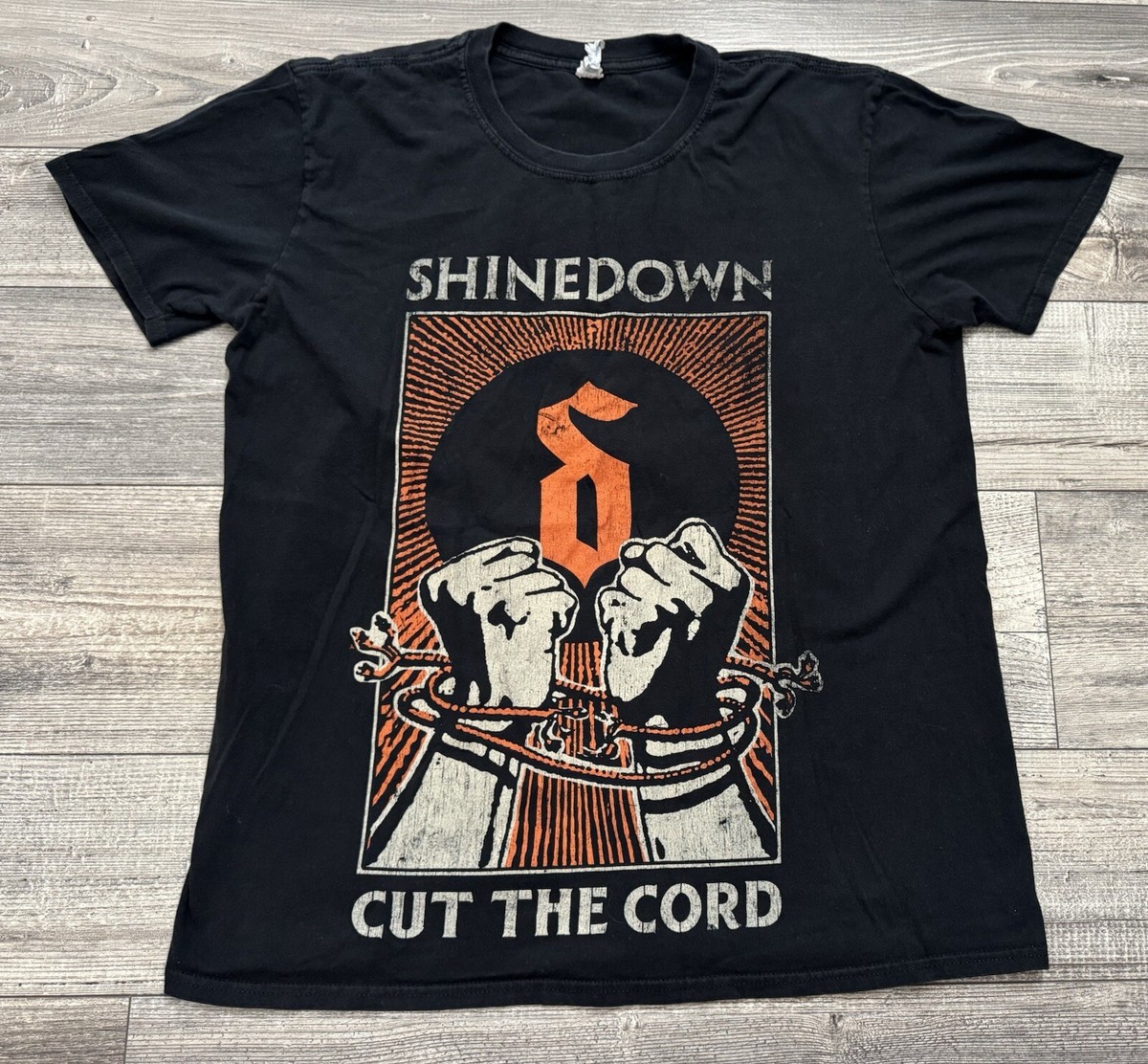 Shinedown Band Shirt Mens Size Medium Cut The Cord Tour 2015-16