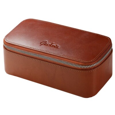 NEW Watch Gecko Geckota Leather Zip Travel Watch Case For Three Watches