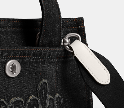 Expedited] MATIN KIM X COACH DENIM CARGO TOTE 26 IN BLACK | eBay