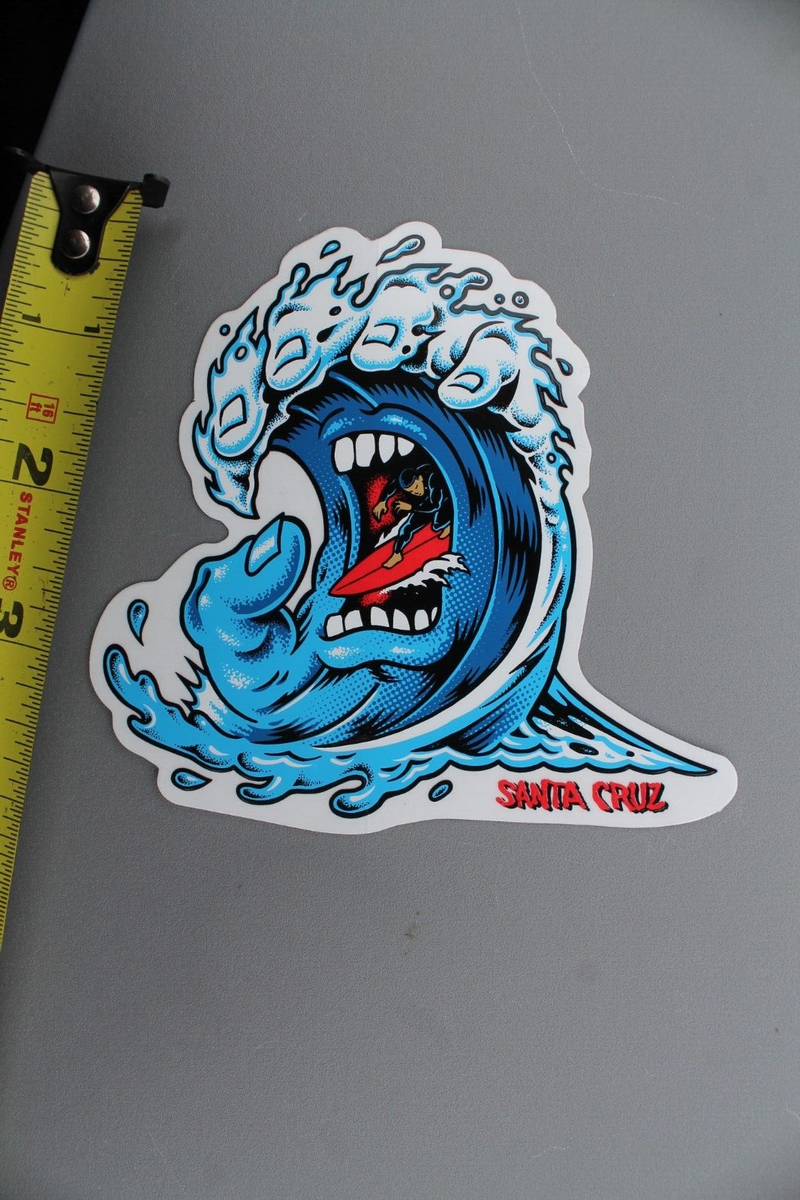 Santa Cruz Skateboards Surfboards Scream Hand Wave Surfer