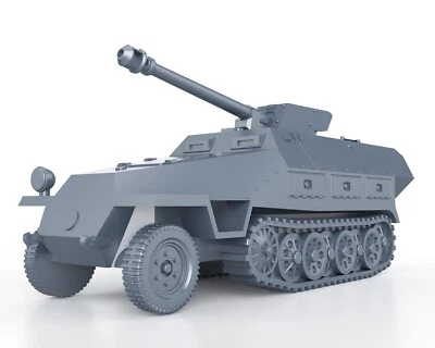 WARGAMEZONE WWII GERMAN - SDKFZ 251/22 - 1/56 1/72 1/87 1/100 3D PRINTED
