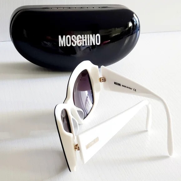 Moschino White Sunglasses | eBay display picture 3