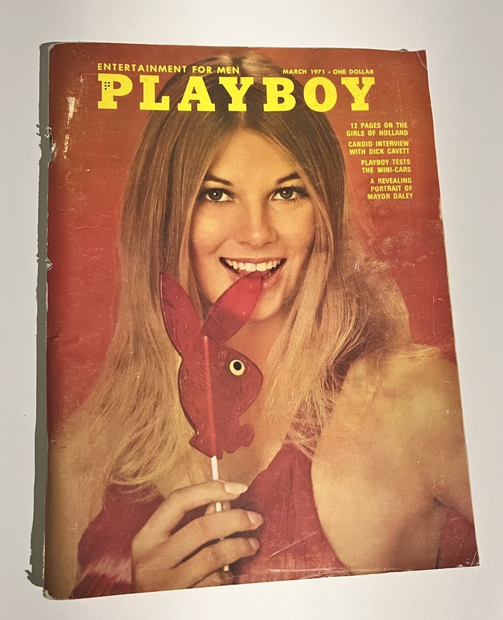 Playboy Magazine March 1971 Cover: Peggy Smith Playmate: Cynthia Hall