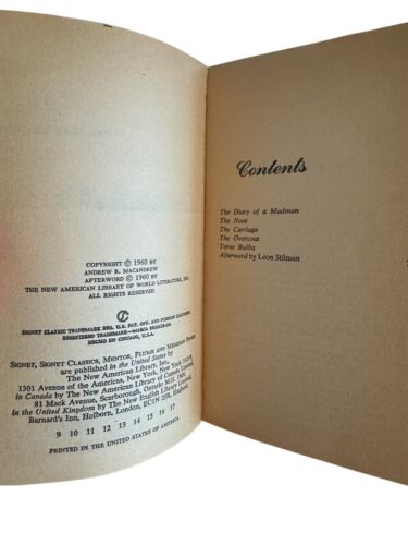 Nikolai Gogol Tagebuch eines Verrückten Signet Erstdruck Cover von Milton Glaser 1960 - Bild 4 von 5