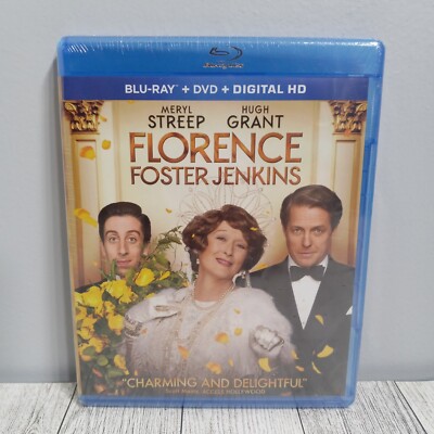 Florence Foster Jenkins New Sealed Blu-ray DVD Digital HD Meryl Streep
