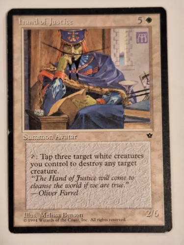 Hand of Justice - Fallen Empires - Magic the Gathering MTG Nice!