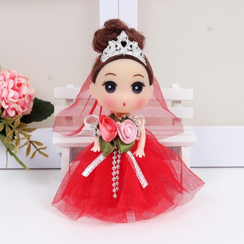 12 Cm 12cm Bjd Doll Korean Makeup Look Wedding Dress Mini Girl Toy Play House - Picture 16 of 21