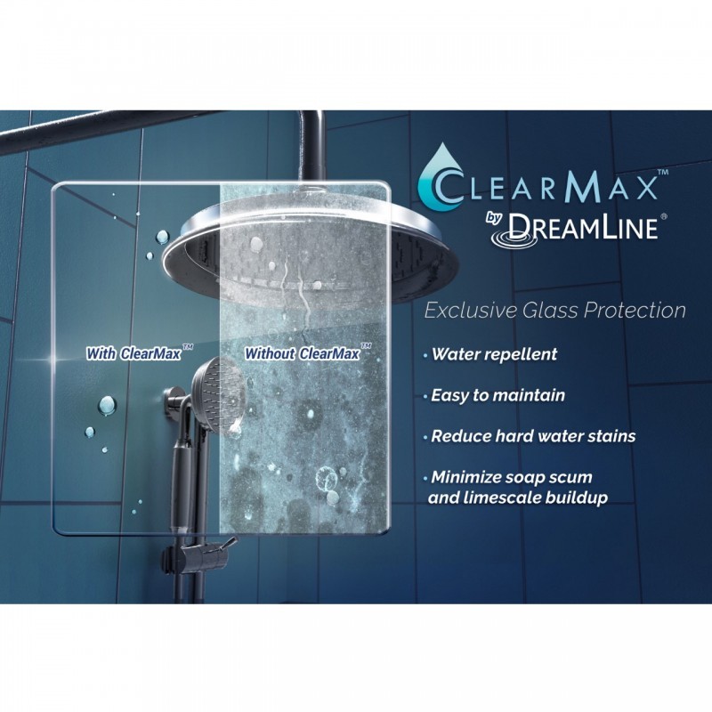 ヘブンズドア DreamLine Enigma Sky 44-48 X 76 Frameless Sliding Shower