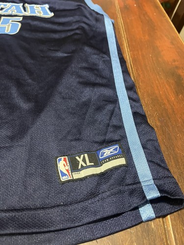Reebok NBA Blue Utah Jazz #15 Harpring Jersey Youth Size XL - Picture 4 of 10