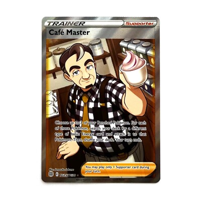 cafe master pokemon card full art Pokemon Cafe Master TG25/TG30 - Brilliant Stars - RARE FULL ART - MINT