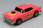 Vintage 1982 Hot Wheels '55 Chevy Fever Red Gold Hot Ones Blackwall HK