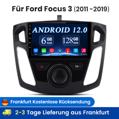 9''Android 12 Autoradio DAB GPS SAT Navi Carplay For Ford Focus 2012-2018 6+128GB