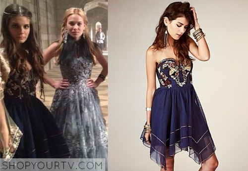 Free People Blue Floral Bodice Mesh 