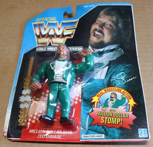 NEW VTG 1990 HASBRO WWF MILLION DOLLAR MAN TED DIB...