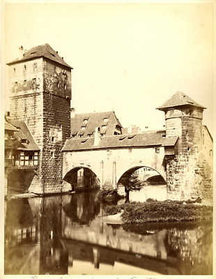 Tirage Albuminé Vintage - L'Église D'Eu, Normandie, France - Circa 1879 - Format 10x14 Cm - Réf CL0830