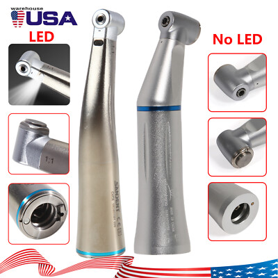 NSK Style Dental Low Speed/ Fiber Optic LED Contra Angle Handpiece E-Type