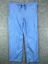 Cherokee Workwear Nursing Medical Scrub Pants Adult XS Blue Drawstring Pockets