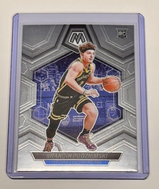 Brandin Podziemski Warrios 2023-24 Panini Mosaic Silver #245 (RC)