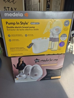 Medela Pump In Style Double Electric Breast Pump and Made for Me Tommie Breast