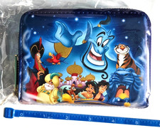 Cartera Loungefly Disney Aladdin 30 Aniversario Cremallera Alrededor Nueva con Etiquetas