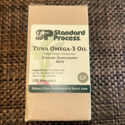 Standard Process Tuna Omega-3 Oil EPA and DHA Whole Food Support, 120 Softgels