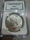 AU 1926-P Peace Silver Dollar 90% Great Luster Ungraded You Decide With Holder
