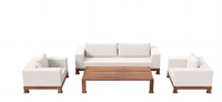Elegante WeißE Sofagarnitur Exklusive Polstercouchen Designer Sessel