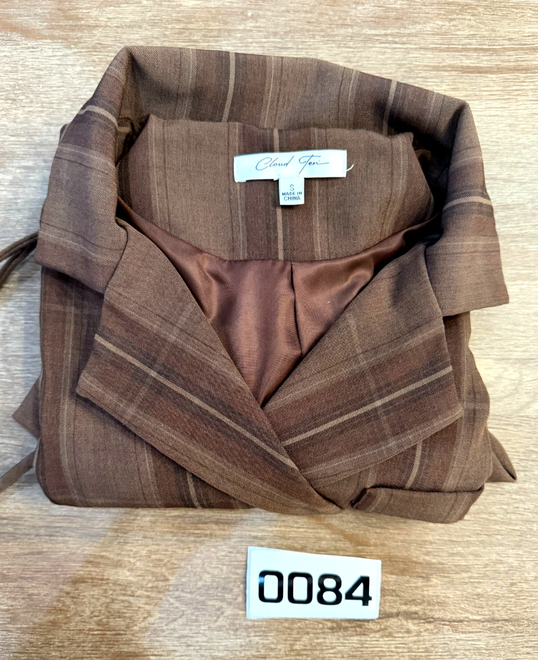 Cloud Ten Cropped Brown Jacket - Double Breasted … - image 9