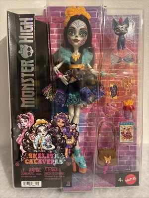 Monster High Puppe Skelita Calaveras & Zubehör Sammlerstück Mode Figur Neu