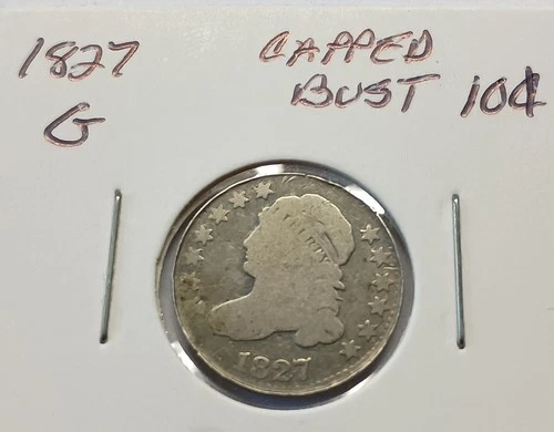 1827-P Capped Bust Dime — photo from another recent sale