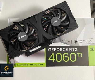 PNY GeForce RTX 4060 Ti VERTO Dual Fan 16GB GDDR6 Grafikkarte GPU - Top Zustand