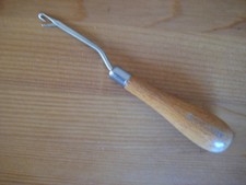 Tailor Tool, Vintage, Wooden Handle, Knotting Hook Carpet Weaver, Sewing