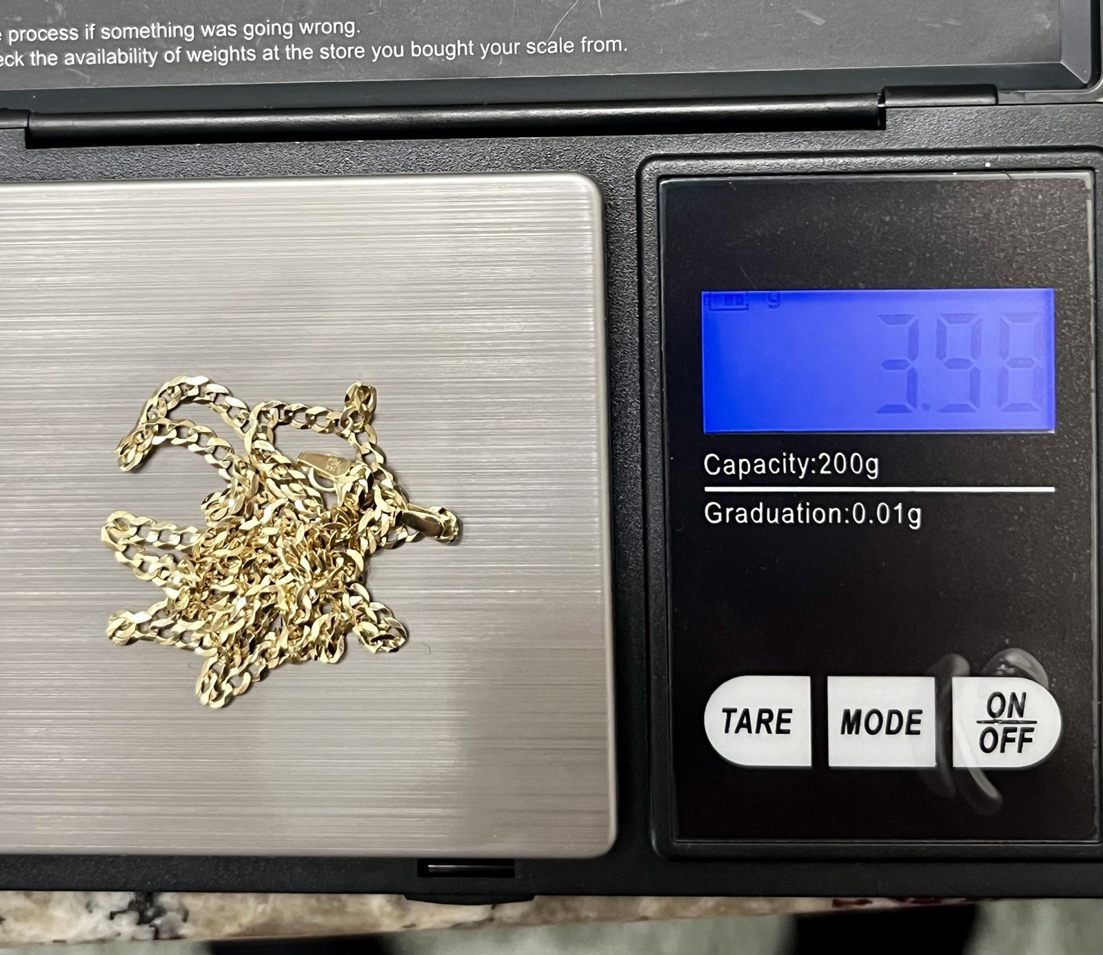 ***SALE PENDING***14k Solid Gold Curb Link Chain - image 4
