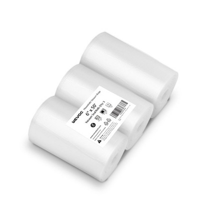 [2024 New] 6'' x 50' 3 Rolls, Vacuum Sealer Rolls Bags for Food, Great for Foo...