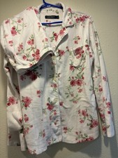 Lauren Ralph Lauren Women's M Ivory Floral Pajama Set Sz M