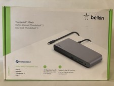 Belkin Thunderbolt 3 Dock Pro F4U097 Open Box Dual 4K 85W USB-C Mac Windows
