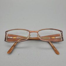 Vogue VO 3579 775 Bronze Amber Rectangular Eyeglasses Frames 51-17-135 Y2K