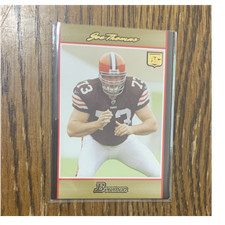 Topps 2007 Bowman Joe Thomas Rookie #217 Cleveland Browns NFL Football Card. rookie card picture