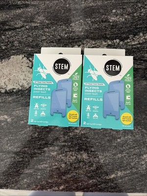 STEM Flying Insects Light Trap Refill Cartridges, 2 Pack - Brand New