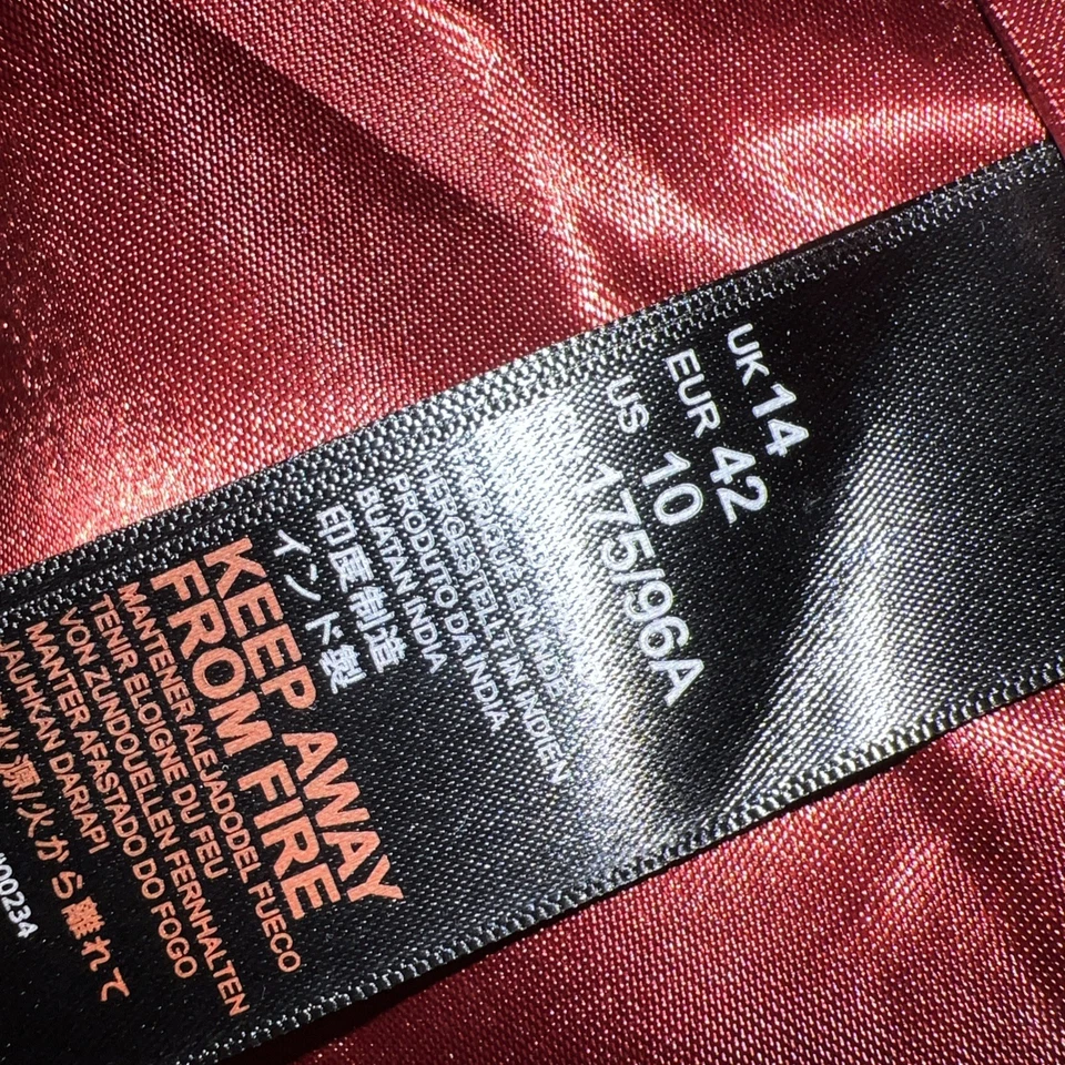 Chaqueta de Moto Topshop de Cuero Genuino - Damas EE. UU. Talla 10 - Nunca Usada Foto 4 de 4