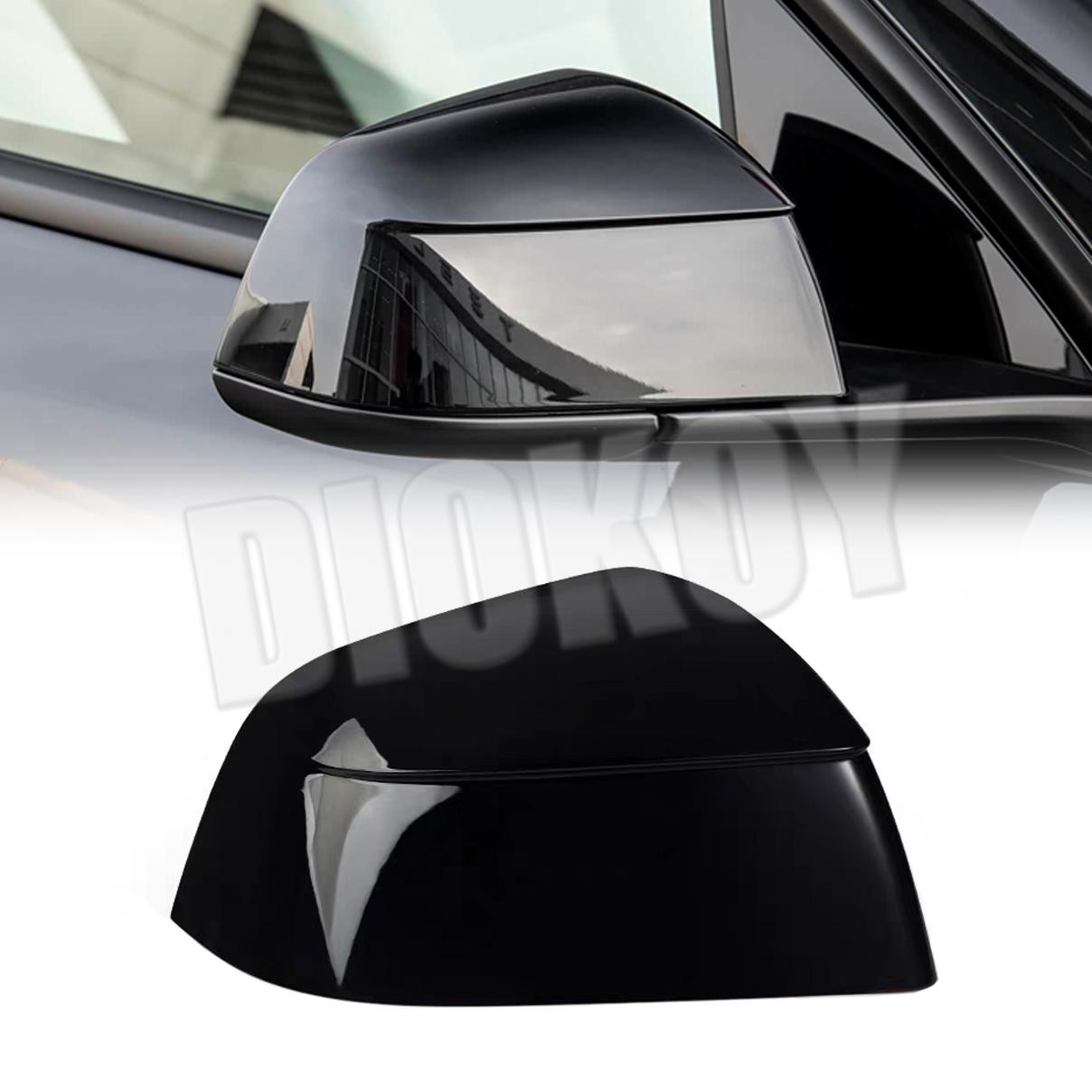 For 2025-2026 Tesla Model Y Juniper Black Right Side Rearview Mirror Cap Cover