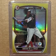 TOPPS 2023 BOWMAN 1ST EDITION ABDIAS DE LA CRUZ YELLOW DIAMONDBACKS BPPF-34