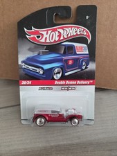 Hot Wheels 2010 Slick Rides #30/34 Double Demon Delivery in Silver/Red RR's