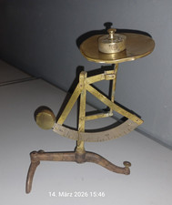 Antike Messing Briefwaage mit Gewicht